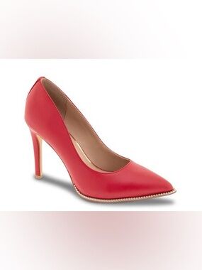 BCBGeneration Red Studded Harlia Pump Heels